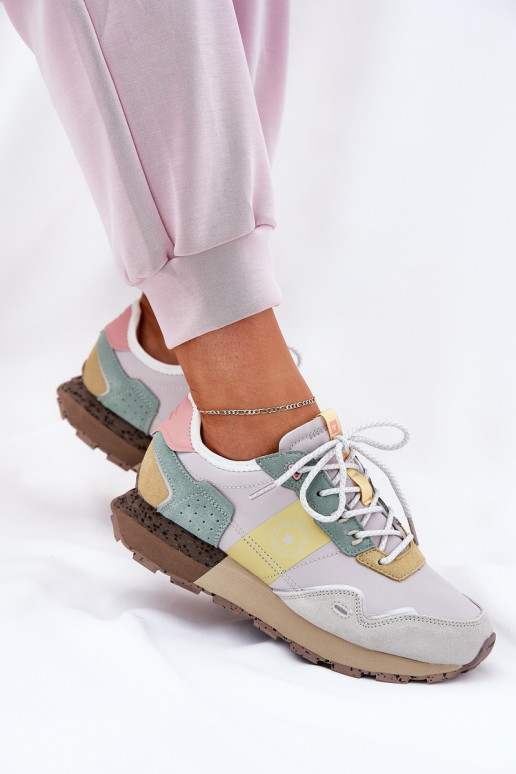 aus INildleder Sneakers Stilvollllschuhe Feminin Big Star RR274244 HI-POLY SYSTEM grau-gelbe Farbe aus INildleder Sneakers Stilvollllschuhe Feminin Big Star RR274244 HI-POLY SYSTEM grau-gelbe Farbe