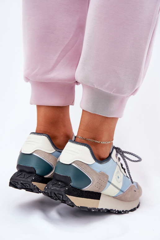 aus INildleder Sneakers Stilvollllschuhe Feminin Big Star RR274245 HI-POLY SYSTEM grau-blaue Farbe aus INildleder Sneakers Stilvollllschuhe Feminin Big Star RR274245 HI-POLY SYSTEM grau-blaue Farbe