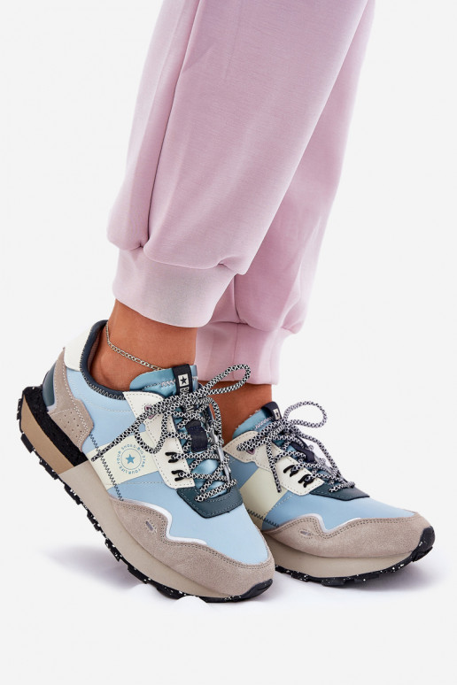 aus INildleder Sneakers Stilvollllschuhe Feminin Big Star RR274245 HI-POLY SYSTEM grau-blaue Farbe aus INildleder Sneakers Stilvollllschuhe Feminin Big Star RR274245 HI-POLY SYSTEM grau-blaue Farbe