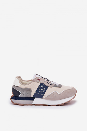 aus INildleder Sneakers Stilvollllschuhe Männlich mit einer Plattform Big Star RR174471 Hi-Poly System graue Farbe 2