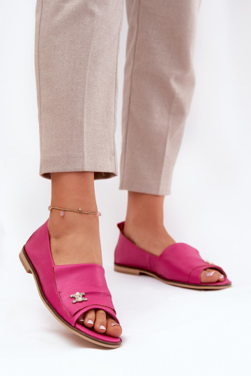 Haut Eleganter Stil BallerinasOdkrytymi Palcami Zazoo 1865 pinke Farbe