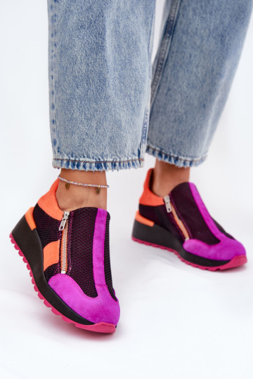 Stilvollllschuhe aus Leder-Sneakers Es mussciejka 06853-15 schZuarze Farbe