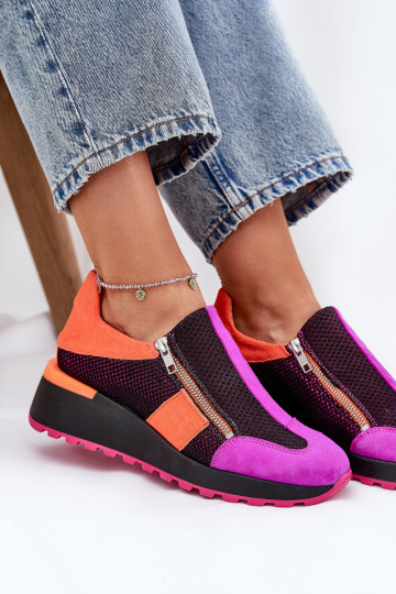 Stilvollllschuhe aus Leder-Sneakers Es mussciejka 06853-15 schZuarze Farbe 2