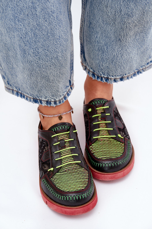 Haut Schuhe Feminin Gemustert Es mussciejka 06784-20 schZuarze Farbe Haut Schuhe Feminin Gemustert Es mussciejka 06784-20 schZuarze Farbe