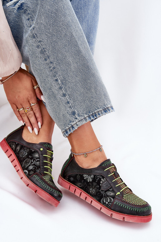 Haut Schuhe Feminin Gemustert Es mussciejka 06784-20 schZuarze Farbe Haut Schuhe Feminin Gemustert Es mussciejka 06784-20 schZuarze Farbe