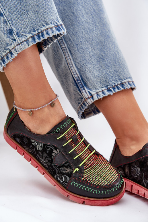 Haut Schuhe Feminin Gemustert Es mussciejka 06784-20 schZuarze Farbe Haut Schuhe Feminin Gemustert Es mussciejka 06784-20 schZuarze Farbe