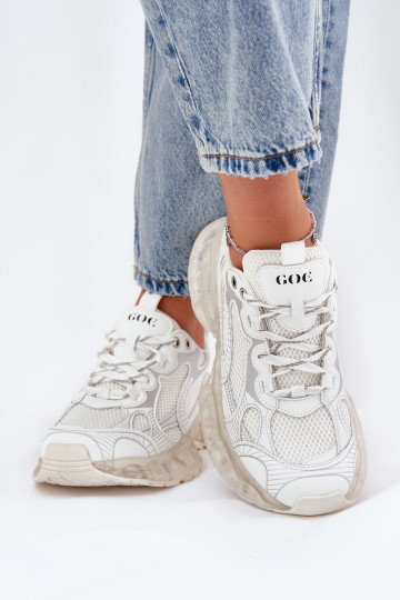 Haut Sneakers Stilvollllschuhe Feminin GOE RR2N4083 Beige 2