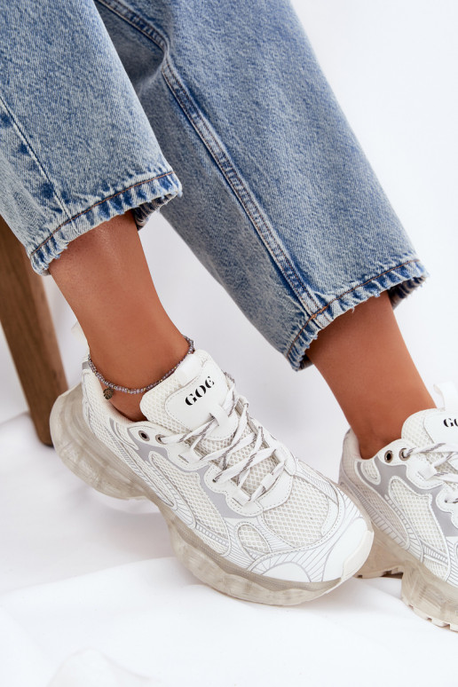 Haut Sneakers Stilvollllschuhe Feminin GOE RR2N4083 Beige Haut Sneakers Stilvollllschuhe Feminin GOE RR2N4083 Beige