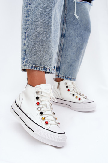 Haut Freizeitschuhe mit Sohle Feminin GOE RR2N4102 Zueiße Farbe