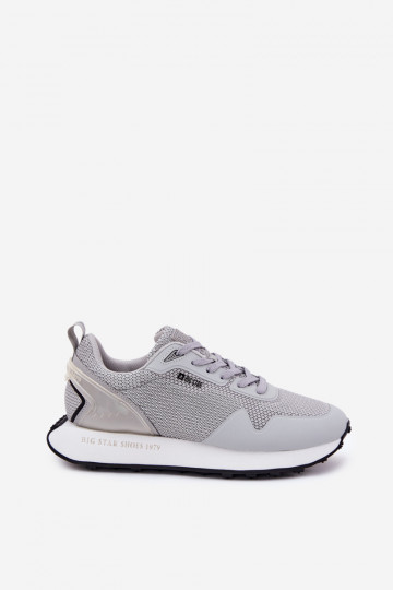 Herren Sport Schuhe mit Plattform Big Star RR174358 Hi-Poly System graue Farbe 2