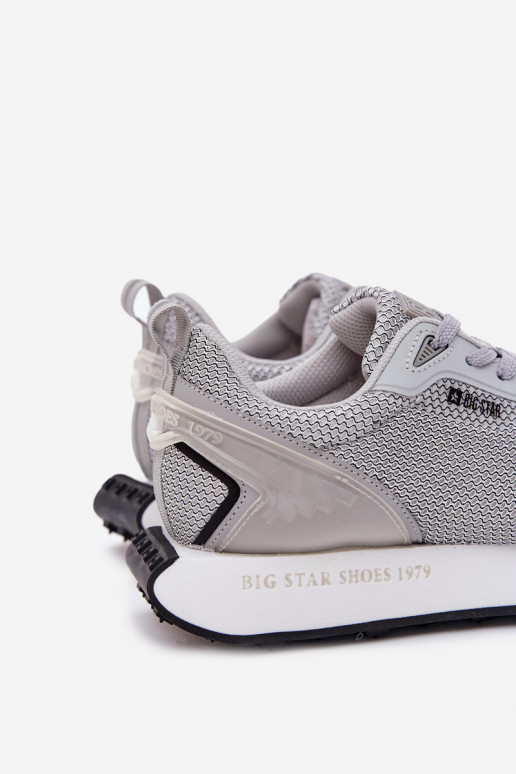 Sneakers Stilvollllschuhe Männlich mit einer Plattform Big Star RR174358 Hi-Poly System graue Farbe Sneakers Stilvollllschuhe Männlich mit einer Plattform Big Star RR174358 Hi-Poly System graue Farbe