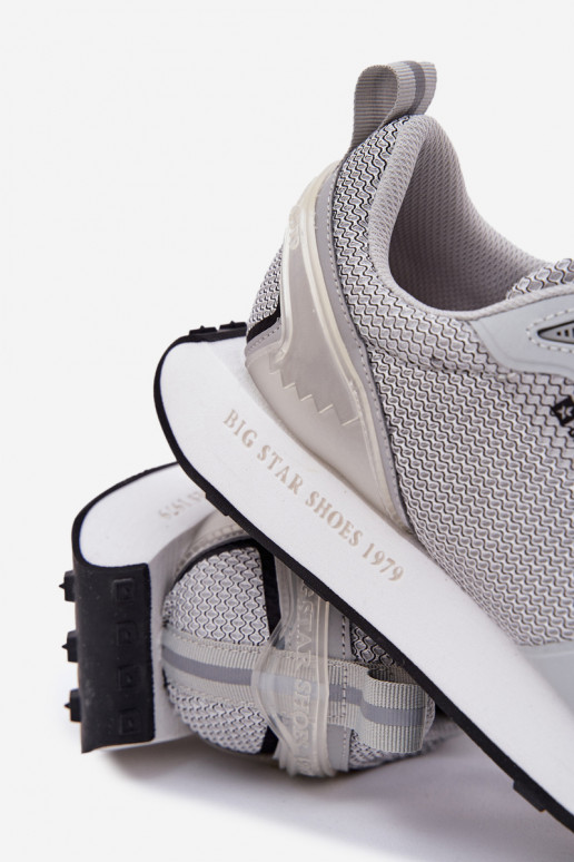 Sneakers Stilvollllschuhe Männlich mit einer Plattform Big Star RR174358 Hi-Poly System graue Farbe Sneakers Stilvollllschuhe Männlich mit einer Plattform Big Star RR174358 Hi-Poly System graue Farbe