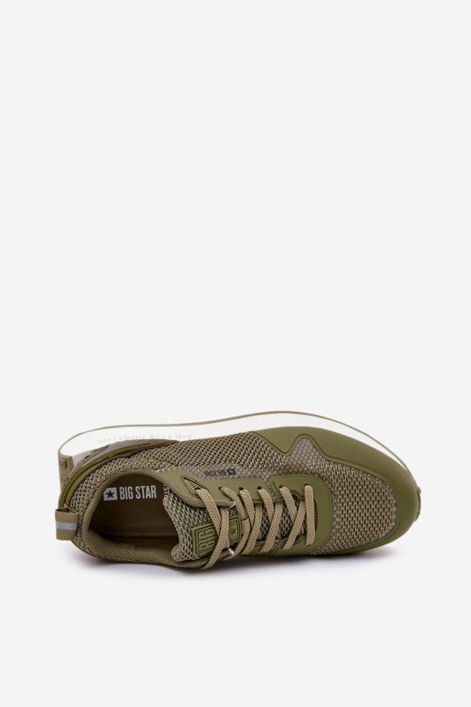 Sneakers Stilvollllschuhe Männlich mit einer Plattform Big Star RR174360 Hi-Poly System Khaki-Farbe Sneakers Stilvollllschuhe Männlich mit einer Plattform Big Star RR174360 Hi-Poly System Khaki-Farbe