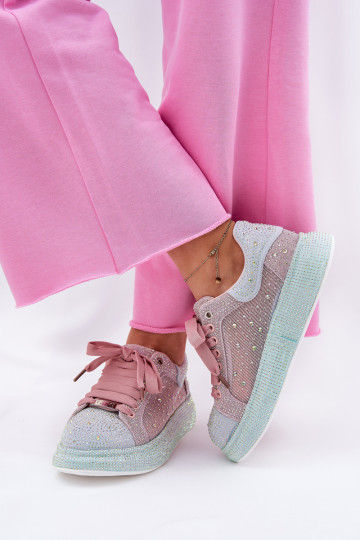 Dekoriert Sneakers Stilvollllschuhe mit einer Plattform GOE RR2N4009 Verschiedene Farben