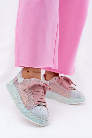 Dekoriert Sneakers Stilvollllschuhe mit einer Plattform GOE RR2N4009 Verschiedene Farben 2