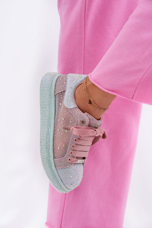 Dekoriert Sneakers Stilvollllschuhe mit einer Plattform GOE RR2N4009 Verschiedene Farben