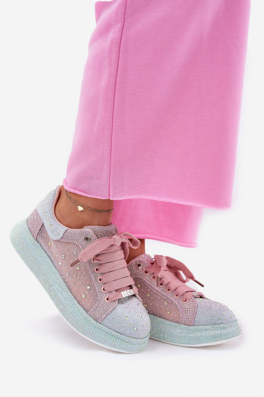 Dekoriert Sneakers Stilvollllschuhe mit einer Plattform GOE RR2N4009 Verschiedene Farben