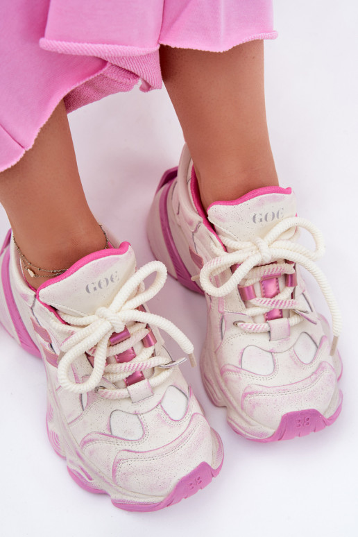 Haut Sneakers Stilvollllschuhe Feminin GOE RR2N4038 pinke Farbe Haut Sneakers Stilvollllschuhe Feminin GOE RR2N4038 pinke Farbe