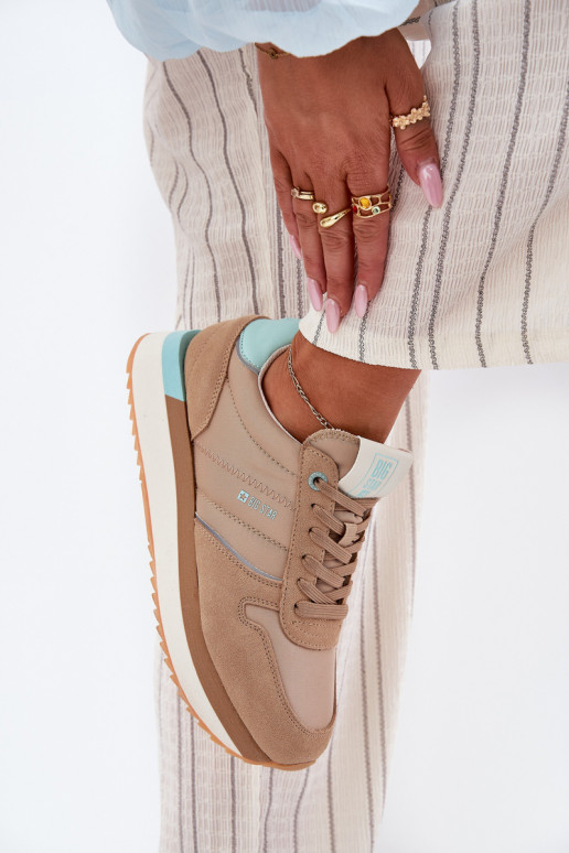 aus INildleder Sneakers Stilvollllschuhe Feminin Big Star RR274A048 HI-POLY SYSTEM Beige aus INildleder Sneakers Stilvollllschuhe Feminin Big Star RR274A048 HI-POLY SYSTEM Beige