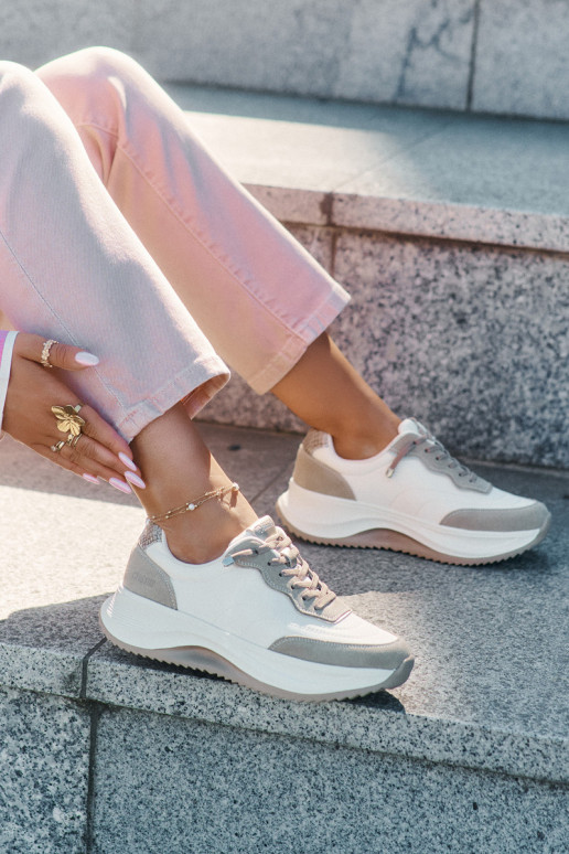 aus INildleder Sneakers Stilvollllschuhe Feminin mit einer Plattform Big Star RR274A344 HI-POLY SYSTEM Beige aus INildleder Sneakers Stilvollllschuhe Feminin mit einer Plattform Big Star RR274A344 HI-POLY SYSTEM Beige