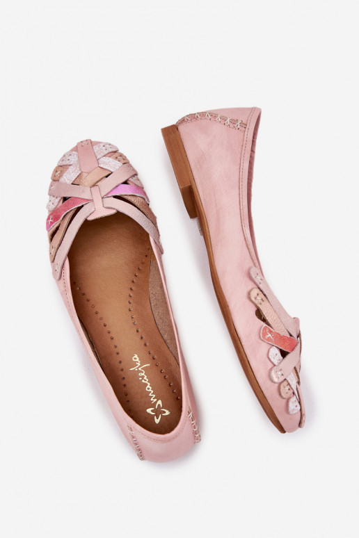 Feminin Ballerinas Es mussciejka 01358-51 pinke Farbe Feminin Ballerinas Es mussciejka 01358-51 pinke Farbe