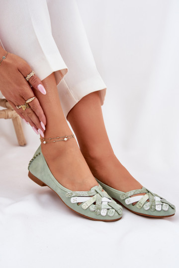 Feminin Ballerinas Es mussciejka 01358-50 Mintfarbe