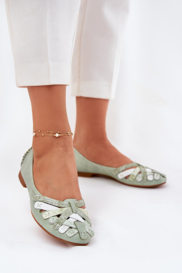 Feminin Ballerinas Es mussciejka 01358-50 Mintfarbe 2