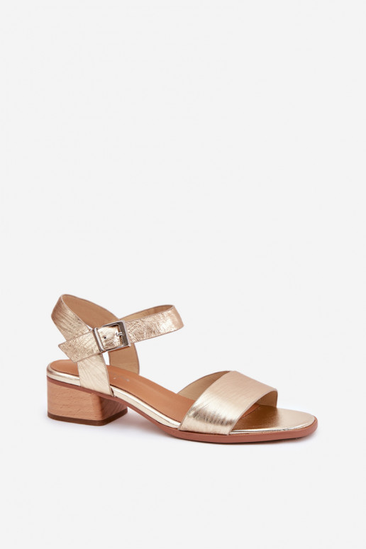 Damensandalen Feminin mit Absätzen Es mussciejka N6802-25 goldene Farbe Damensandalen Feminin mit Absätzen Es mussciejka N6802-25 goldene Farbe