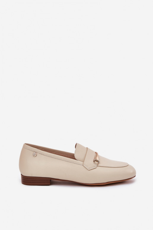 Haut Schuhe Mokassins für Damen Es mussciejka K6809-04 Beige Haut Schuhe Mokassins für Damen Es mussciejka K6809-04 Beige