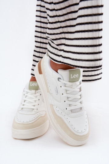 Sneakers Stilvollllschuhe Feminin mit einer Plattform LEE EMMA INOMEN LOIN 50251014.04L Beige 2
