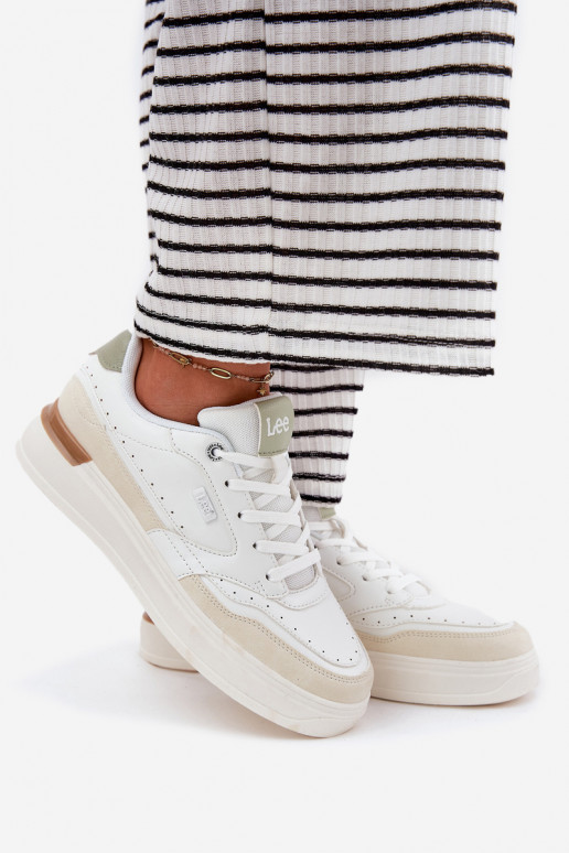 Sneakers Stilvollllschuhe Feminin mit einer Plattform LEE EMMA INOMEN LOIN 50251014.04L Beige Sneakers Stilvollllschuhe Feminin mit einer Plattform LEE EMMA INOMEN LOIN 50251014.04L Beige