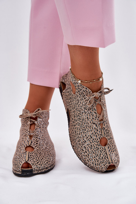 Gemustert Haut Stiefel Es mussciejka 03426-49 mit Leopardenfellmuster