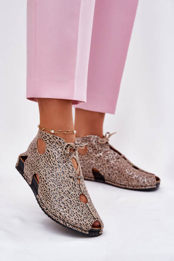 Gemustert Haut Stiefel Es mussciejka 03426-49 mit Leopardenfellmuster 2