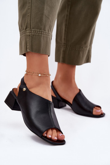 Damensandalen Feminin Klocke Es mussciejka 06975-01 schZuarze Farbe 2