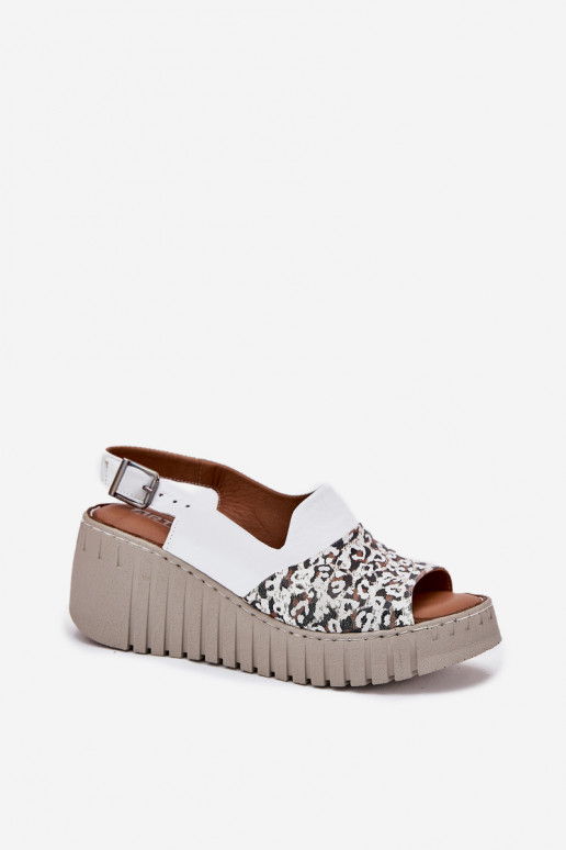 DamensandalenErmöglichtturalnej Skóry Auf einem Keil Artiker 56C0958 Zueiße Farbe DamensandalenErmöglichtturalnej Skóry Auf einem Keil Artiker 56C0958 Zueiße Farbe