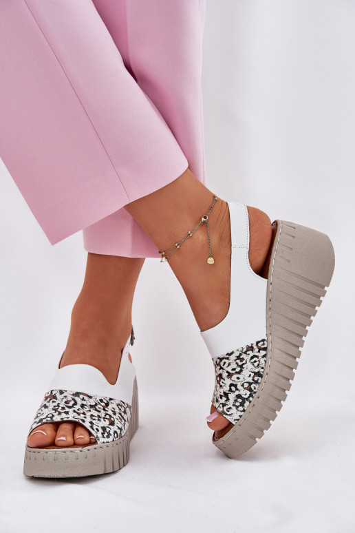 DamensandalenErmöglichtturalnej Skóry Auf einem Keil Artiker 56C0958 Zueiße Farbe DamensandalenErmöglichtturalnej Skóry Auf einem Keil Artiker 56C0958 Zueiße Farbe