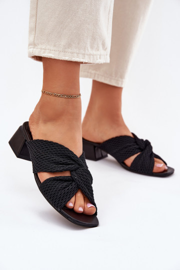 Damen Pantoletten Klocke Tai turiciejka 06955-01 schwarz 2