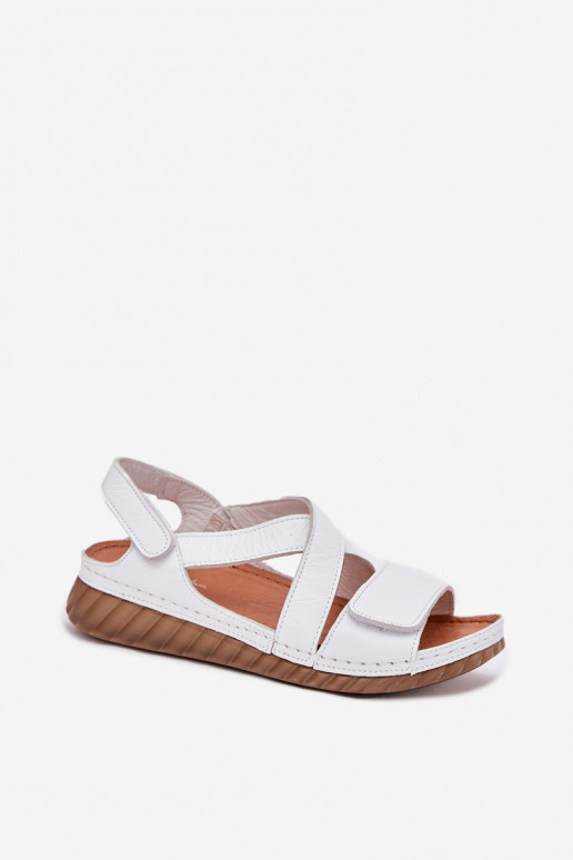 Damensandalen Feminin mit Klebeverschlüssen Es mussciejka L6848-11 Zueiße Farbe Damensandalen Feminin mit Klebeverschlüssen Es mussciejka L6848-11 Zueiße Farbe