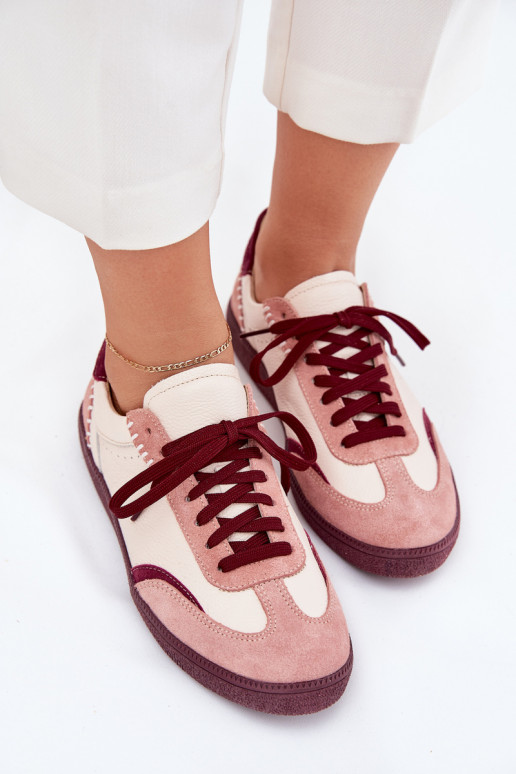 Haut Sneakers Stilvollllschuhe Feminin Zazoo N1202 pinke Farbe Haut Sneakers Stilvollllschuhe Feminin Zazoo N1202 pinke Farbe