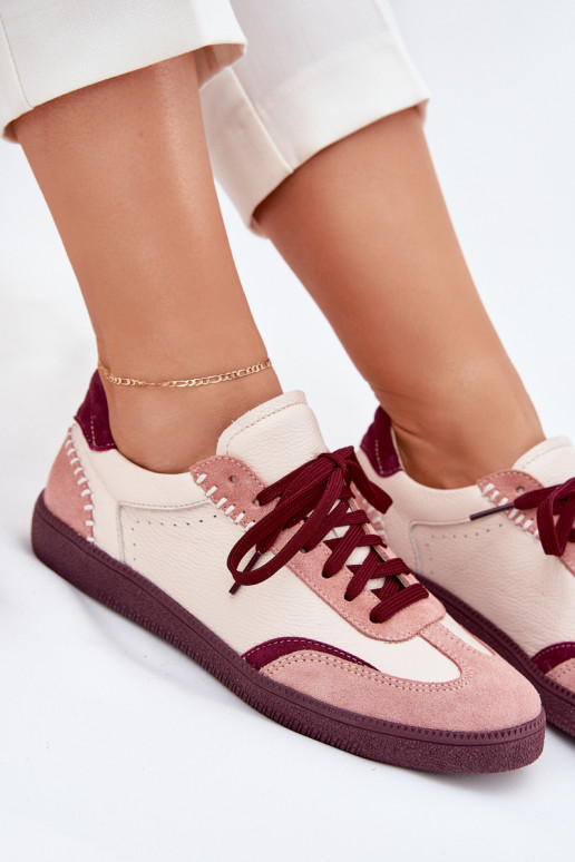 Haut Sneakers Stilvollllschuhe Feminin Zazoo N1202 pinke Farbe Haut Sneakers Stilvollllschuhe Feminin Zazoo N1202 pinke Farbe