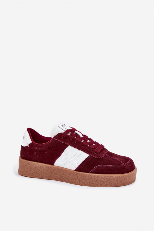 aus INildleder Sneakers Stilvollllschuhe Feminin Daniel Lopez Just Dare SS2D4023 Burgund aus INildleder Sneakers Stilvollllschuhe Feminin Daniel Lopez Just Dare SS2D4023 Burgund