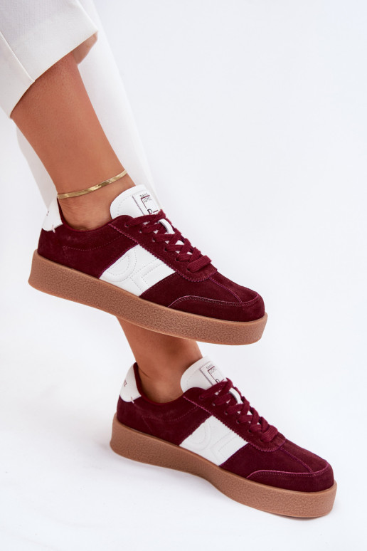 aus INildleder Sneakers Stilvollllschuhe Feminin Daniel Lopez Just Dare SS2D4023 Burgund aus INildleder Sneakers Stilvollllschuhe Feminin Daniel Lopez Just Dare SS2D4023 Burgund