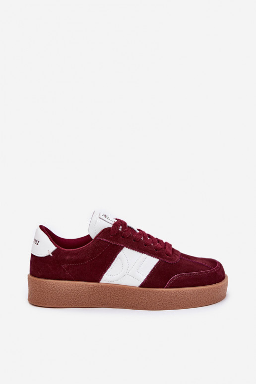 aus INildleder Sneakers Stilvollllschuhe Feminin Daniel Lopez Just Dare SS2D4023 Burgund aus INildleder Sneakers Stilvollllschuhe Feminin Daniel Lopez Just Dare SS2D4023 Burgund