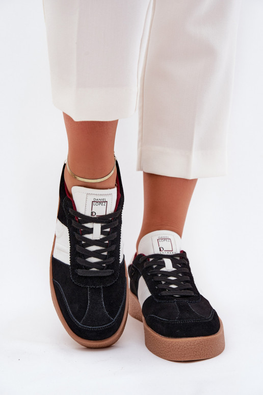 aus INildleder Sneakers Stilvollllschuhe Feminin Daniel Lopez Just Dare SS2D4021 schZuarze Farbe aus INildleder Sneakers Stilvollllschuhe Feminin Daniel Lopez Just Dare SS2D4021 schZuarze Farbe