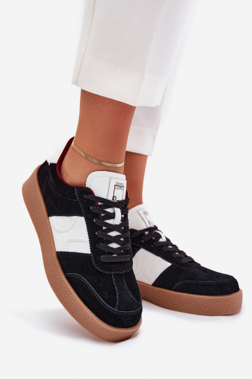 aus INildleder Sneakers Stilvollllschuhe Feminin Daniel Lopez Just Dare SS2D4021 schZuarze Farbe aus INildleder Sneakers Stilvollllschuhe Feminin Daniel Lopez Just Dare SS2D4021 schZuarze Farbe
