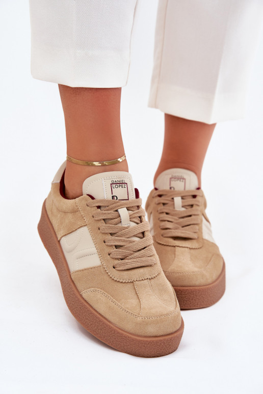 aus INildleder Sneakers Stilvollllschuhe Feminin Daniel Lopez Just Dare SS2D4022 Beige aus INildleder Sneakers Stilvollllschuhe Feminin Daniel Lopez Just Dare SS2D4022 Beige