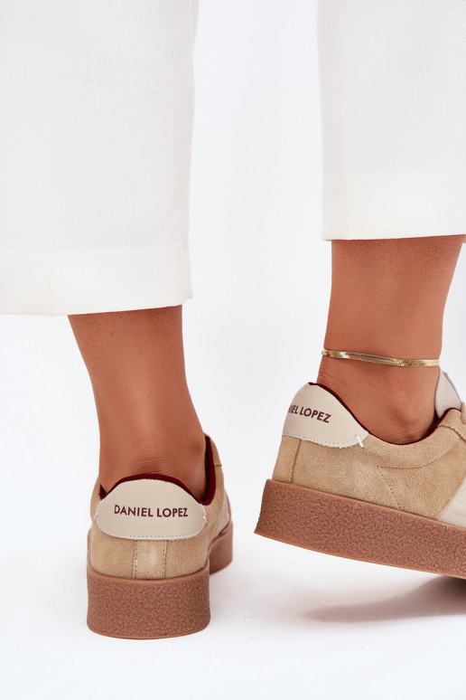 aus INildleder Sneakers Stilvollllschuhe Feminin Daniel Lopez Just Dare SS2D4022 Beige aus INildleder Sneakers Stilvollllschuhe Feminin Daniel Lopez Just Dare SS2D4022 Beige