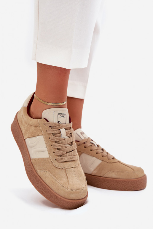 aus INildleder Sneakers Stilvollllschuhe Feminin Daniel Lopez Just Dare SS2D4022 Beige aus INildleder Sneakers Stilvollllschuhe Feminin Daniel Lopez Just Dare SS2D4022 Beige