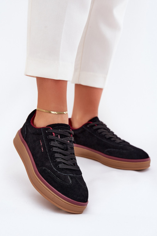 aus INildleder Feminin Sneakers Stilvollllschuhe Daniel Lopez Just Dare SS2D4006 schZuarze Farbe aus INildleder Feminin Sneakers Stilvollllschuhe Daniel Lopez Just Dare SS2D4006 schZuarze Farbe