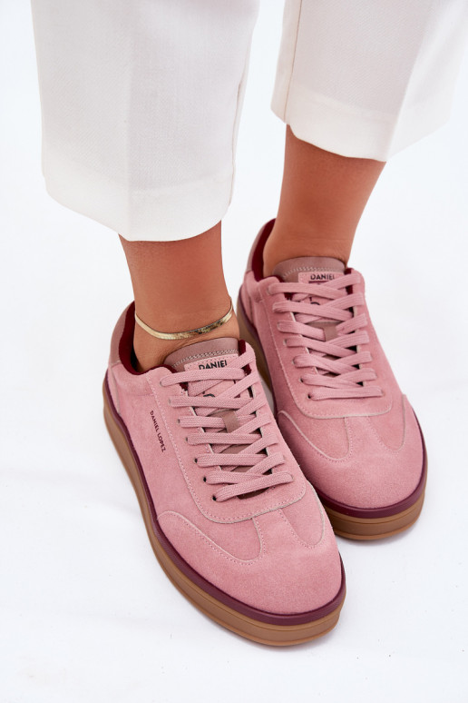 aus INildleder Feminin Sneakers Stilvollllschuhe Daniel Lopez Just Dare SS2D4010 pinke Farbe aus INildleder Feminin Sneakers Stilvollllschuhe Daniel Lopez Just Dare SS2D4010 pinke Farbe